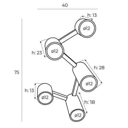 Lampa sufitowa MAXlight LAXER biała (C0230) - nowoczesny design do Twojego wnętrza!