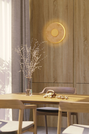 Ozdobny kinkiet z trawertynu MAXLIGHT W0417 KINKIET SUN 14W