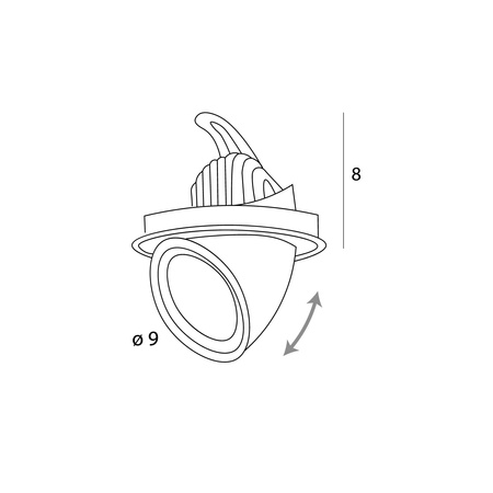 MAXlight (H0132) Oprawa Wpuszczana Rubio 10W Biała - Eleganckie Oświetlenie do Twojego Wnętrza
