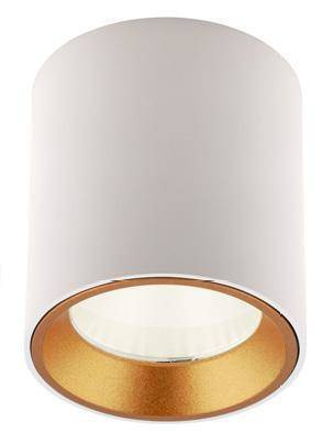 Lampa sufitowa TUB okrągła z białym pierścieniem ozdobnym (C0155) - MAXlight