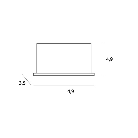 MAXlight H0135 Oprawa Wpuszczana X-Line z możliwością kompletacji z Trafo HT0135