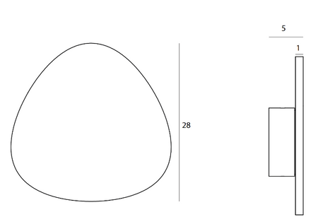 Lampka ścienna MAXlight (W0392) Marbles 10W w kolorze czarnym - elegancja i nowoczesność w Twoim wnętrzu!