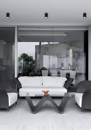 Lampa sufitowa TUB okrągła z złotym pierścieniem ozdobnym (C0211) - MAXlight