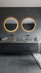 Lustro podświetlane i ściemnialne MAXlight (W0387) ⌀80 cm – elegancja i funkcjonalność w Twojej łazience!
