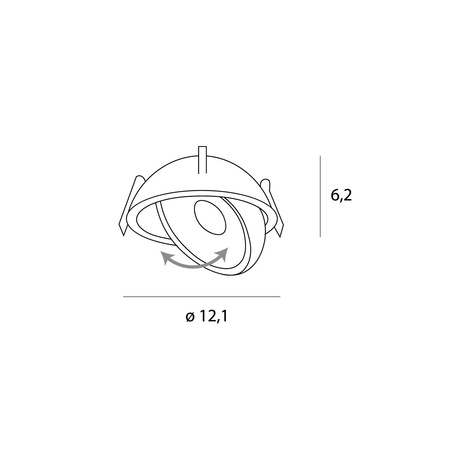 MAXlight H0139 Lampa wpustowa VECTOR 10W - Elegancja w białym wydaniu