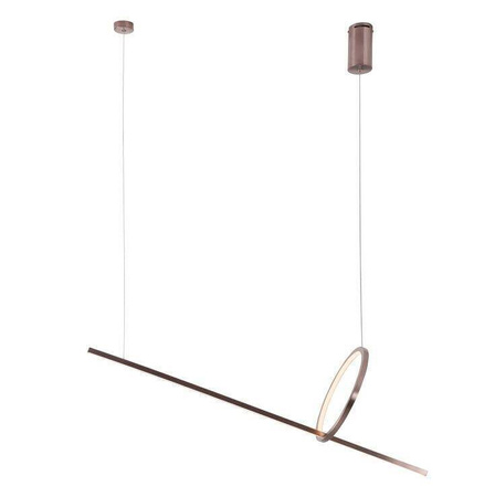 MAXlight (P0570D) Lampa wisząca Lozanna 18W w odcieniu szczotkowanego brązu