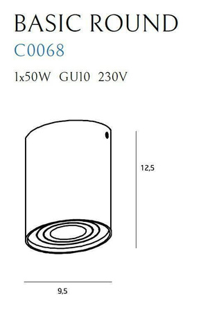 Lampa sufitowa MAXlight BASIC ROUND (C0068) – elegancja i funkcjonalność w Twoim wnętrzu!