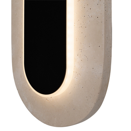 MAXlight Kinkiet Travertino Oval 10W (W0393) - Elegancka Lampa Ścienna do Nowoczesnych Wnętrz