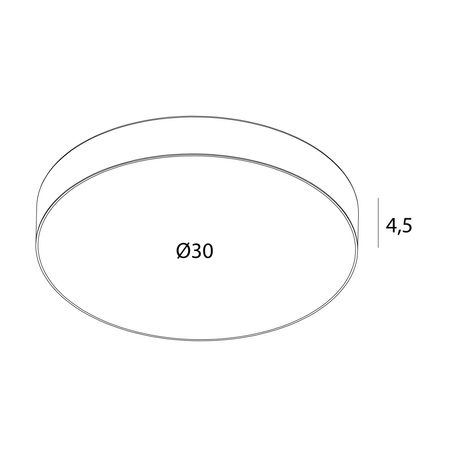MAXlight Plafon Lumos 24W (C0272) - Czarny, IP44 - Elegancja i funkcjonalność w Twoim wnętrzu!