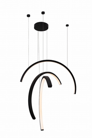 Lampa wisząca TRIO ARC matowa czerń (P0507) - MAXlight nowoczesny design do Twojego wnętrza!