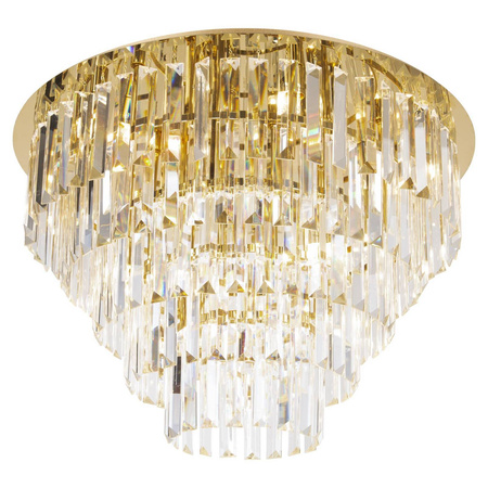 MAXlight Plafon MONACO Złoty Ø 80 cm (C0224) - Elegancja, która rozświetli Twoje wnętrze!