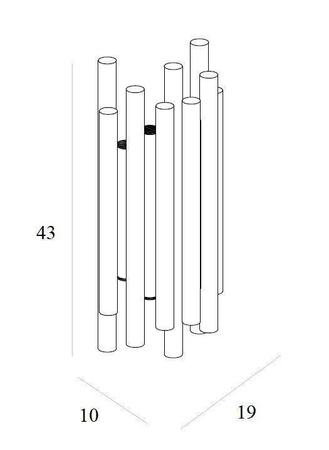 Kinkiet ORGANIC złoto szczotkowane (W0311D) - MAXlight Elegancja i nowoczesność w jednym.