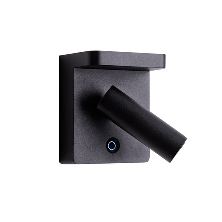 Kinkiet LOFER z indukcyjną ładowarką, czarny (W0374) - MAXlight