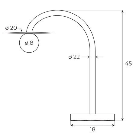 Lampa stołowa ENIGMA w kolorze czarnym (T0053) - MAXlight