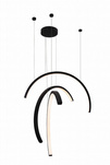 Lampa wisząca TRIO ARC matowa czerń (P0507) - MAXlight nowoczesny design do Twojego wnętrza!