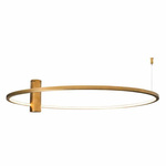 Lampa sufitowa QUEEN 80CM W KOLORZE BRUSHED GOLD (C0240) - MAXlight