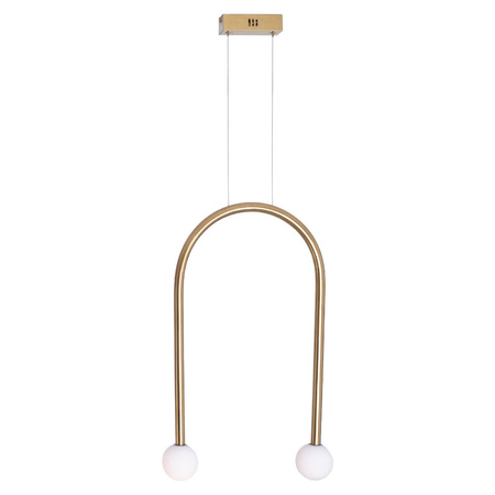 Lampa wisząca ENIGMA w złotym kolorze (P0514) - MAXlight dekoracja do wnętrz z klasą.