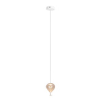 MAXlight (P0575) Lampa Wisząca Palloncini 1 - Szklana Kula Amberowa