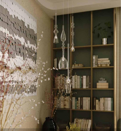 Lampa wisząca Murano MAXlight (P0246) - elegancki żyrandol do nowoczesnych wnętrz.