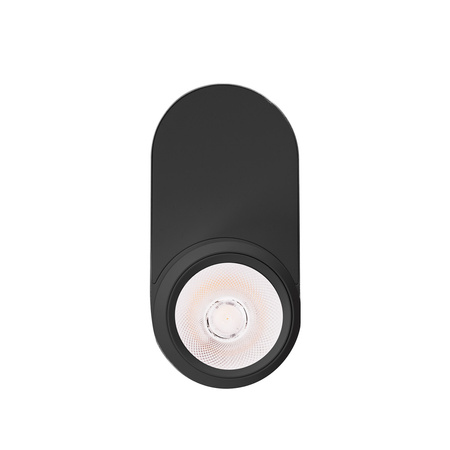 MAXlight Lampa sufitowa Zeus 10W (C0264) - elegancka czarna oświetlenie do nowoczesnych wnętrz.