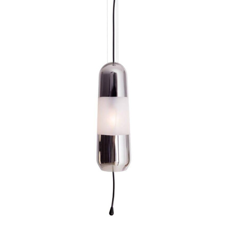 MAXlight (P0590) Lampa Wisząca Mauri 1 - Elegancka Szklana Designerska Łańcuszkowa Smoky Glass