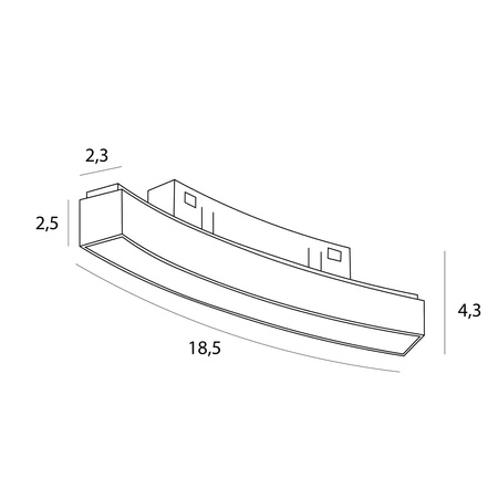 MAXlight Lampa Magnetyczna Linowa Biała (M0038N) 8W 368LM 3000K z Systemem ON/OFF