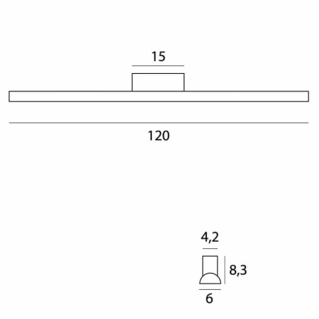 Kinkiet TAMPA IP44 120 cm (C0243) - Stylowe Oświetlenie MAXlight do Twojego wnętrza