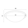 MAXlight Plafon Lotto 48 cm (C0238) – Eleganckie oświetlenie do każdego wnętrza.
