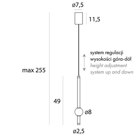 MAXlight (P0611) Lampa Wisząca VERDES - Nowoczesne Oświetlenie do Twojego Wnętrza