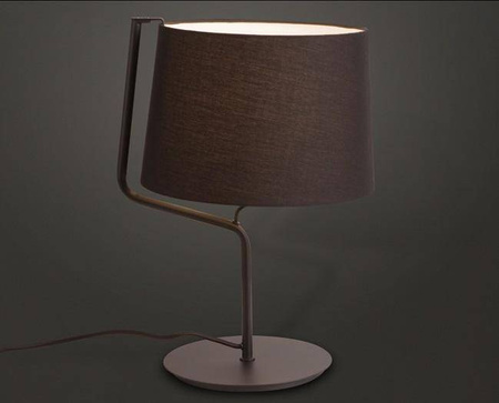 MAXlight (T0029) Lampa stołowa Chicago w kolorze czarnym z eleganckim abażurem.