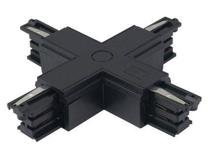 Łącznik "X" DOBAC TRACK czarny (MHT1-X-BK) - MAXlight – idealne rozwiązanie dla Twojego oświetlenia!