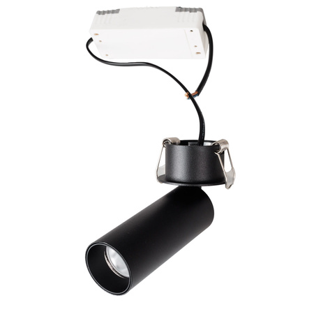 MAXlight (H0125) Lampa sufitowa podtynkowa HALO C w kolorze czarnym – elegancja i nowoczesność w Twoim wnętrzu!