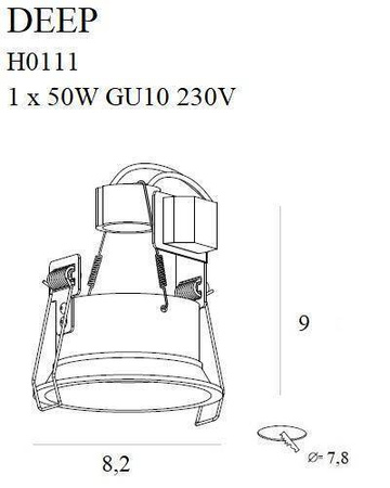 Oprawa wpuszczana MAXlight DEEP (H0111) - elegancja i nowoczesność w jednym!