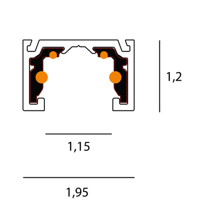 MAXlight (NT0007) Szynoprzewód MICRO11 czarny natynkowy 2m - nowoczesne oświetlenie dla każdego wnętrza!