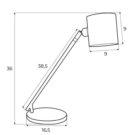 Lampa stołowa MAXlight LAXER czarna (T0051) – elegancja i styl w Twoim wnętrzu!