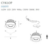 Oprawa wpustowa MAXlight CYKLOP IP65 4000K (H0095) - oświetlenie nowoczesne do każdego wnętrza