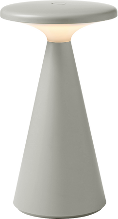 MAXlight Lampa Stołowa Fungi Szara (T0064) - Eleganckie oświetlenie IP44 do wnętrz i na zewnątrz.