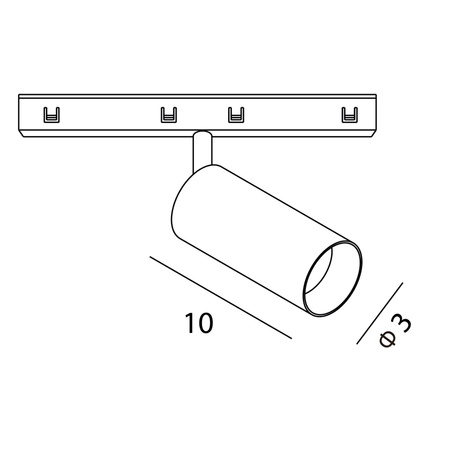 MAXlight MICRO11 Reflektor LED 10W Czarny 3000K (N0002N) - idealne oświetlenie do każdego wnętrza!