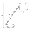 Lampa stołowa MAXlight LAXER czarna (T0051) – elegancja i styl w Twoim wnętrzu!