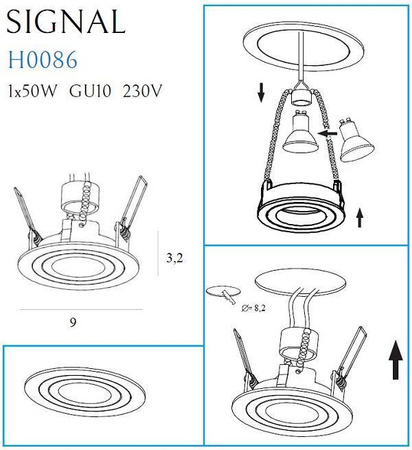 Oprawa podtynkowa MAXlight SIGNAL I (H0086) - Elegancja i nowoczesność w każdej przestrzeni!