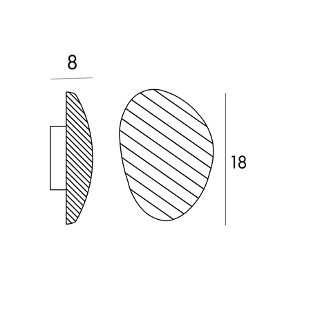 MAXlight (W0397) Kinkiet Nuvia 5W - Nowoczesne oświetlenie dla każdego wnętrza.