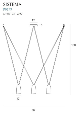 Lampa wisząca SYSTEM XL (P0399) - MAXlight: Nowoczesny design i elegancja w Twoim wnętrzu!
