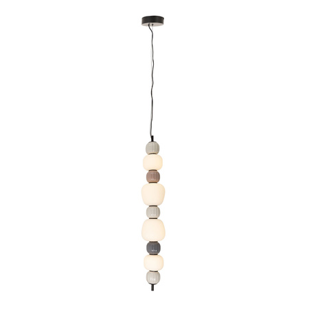 MAXLIGHT P0631 LAMPA WISZACA MODERN 35W, OPAL + DARK GREY+MEDIUM BROWN+LIGHT GREY