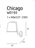 Kinkiet MAXlight Chicago w kolorze chromu (W0195) – eleganckie oświetlenie do każdego wnętrza.