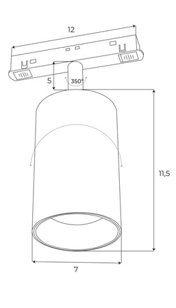 MAXlight Reflektor Magnetyczny M0032Z Zigbee 20W 1332LM Biały 2700/5000K - Nowoczesne Oświetlenie Inteligentne