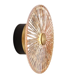 MAXlight (W0355) Kinkiet Paola 1L w kolorze Champagne z kloszem szklanym