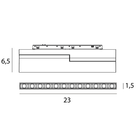 MAXlight raster MICRO11 18W Czarny Łamany (N0005Z) - Oświetlenie Zigbee 2700-5000K dla nowoczesnych wnętrz.