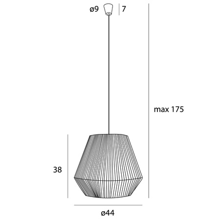 MAXlight Lampa Wisząca Praslin II (P0584) – Elegancja i styl w Twoim wnętrzu!
