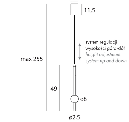MAXlight (P0611) Lampa Wisząca VERDES - Nowoczesne Oświetlenie do Twojego Wnętrza