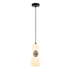 MAXLIGHT P0627 LAMPA WISZACA MODERN 13W, OPAL + LIGHT GREY